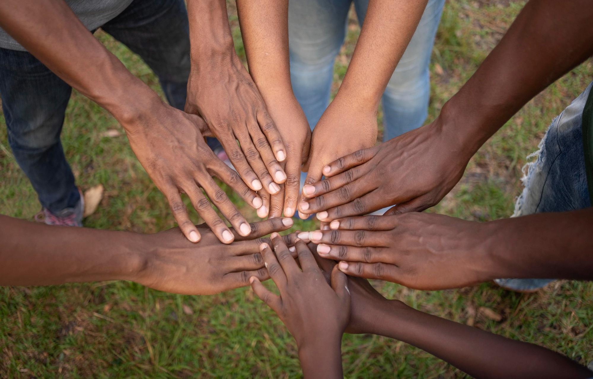 Hands joined in support