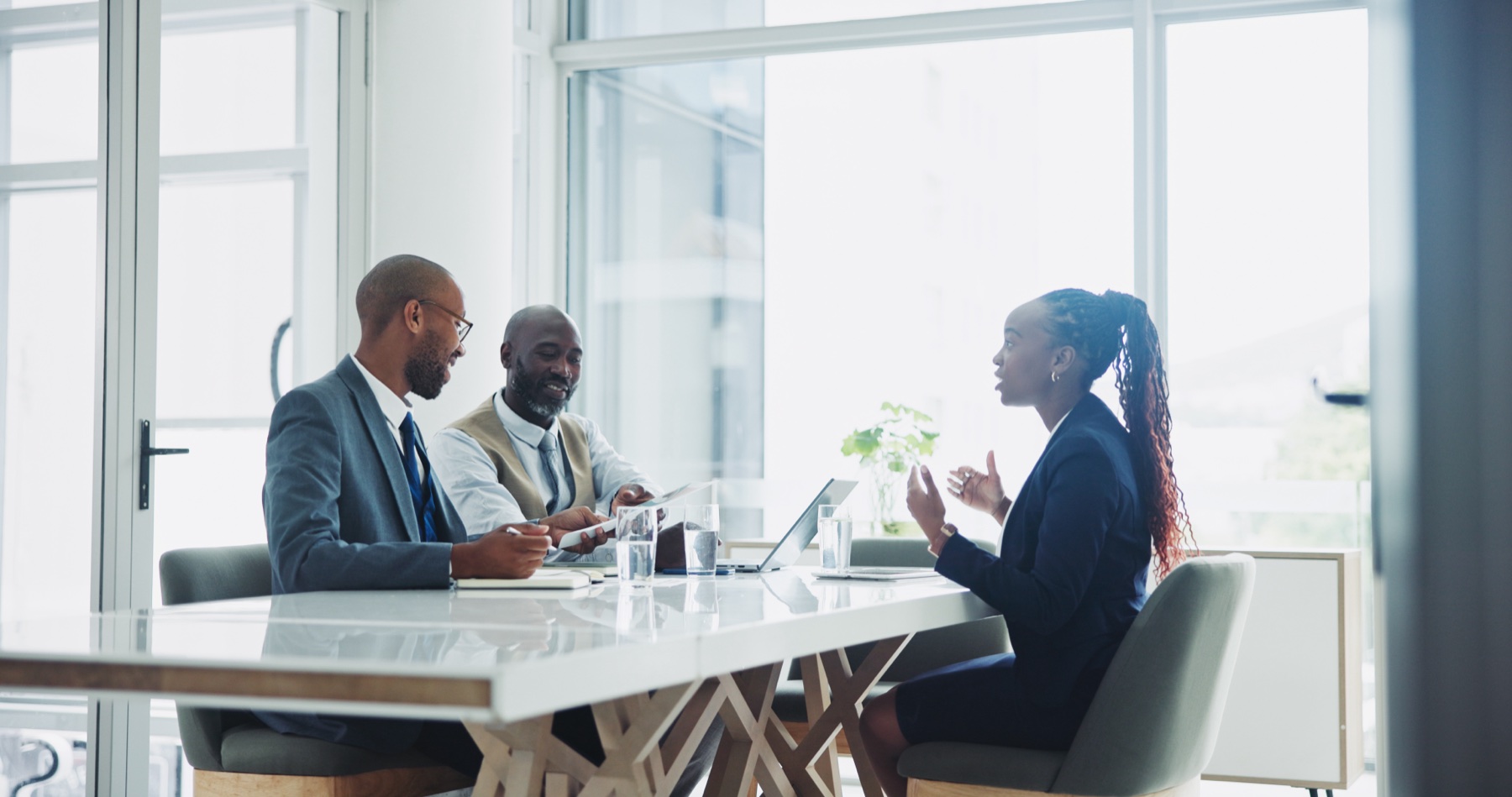 ECOLAW lawyers in a client meeting
