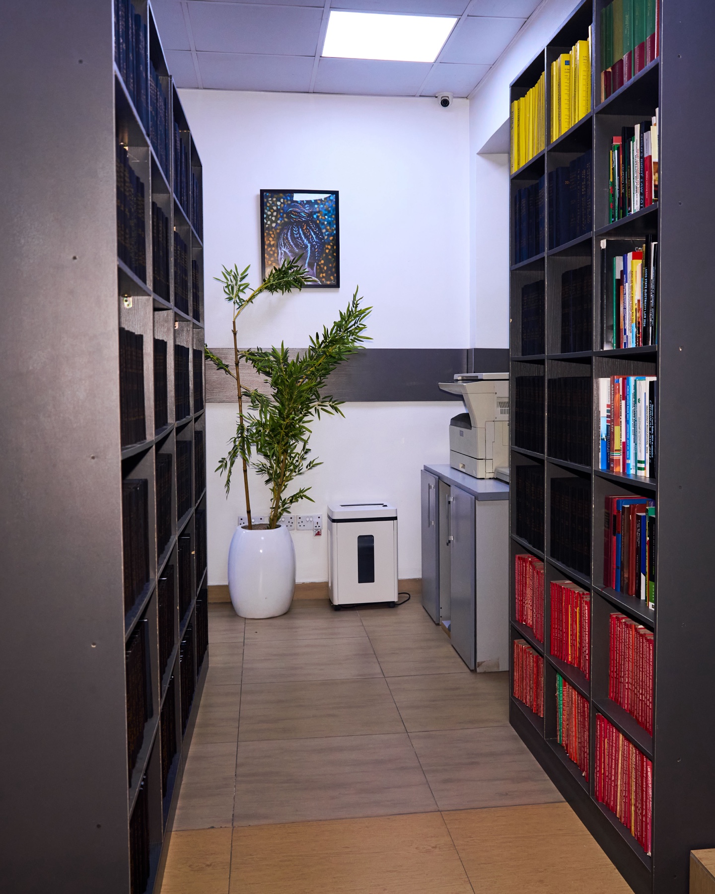 Aisle in ECOLAW Firm's legal library